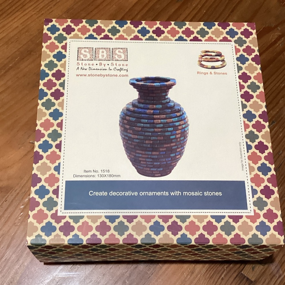 Mosaic Vase - Blue and Purple